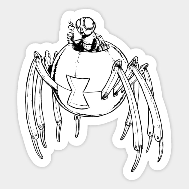 Spider-Mech Sticker by AJIllustrates